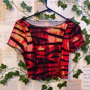 Stretchy Tiger print shirt